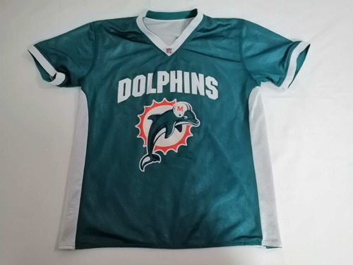 Jersey Miami Dolphins Talla M Flag Dos Vistas Nfl Vintage 