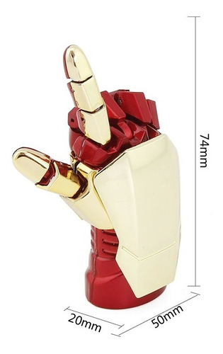 Memoria Usb Mano Guante Iron Man Marvel 64 Gb