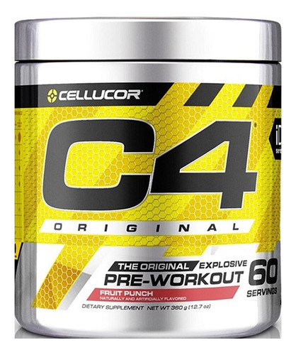 C4 Pre Entreno Explosivo Preworkout 60 Serv