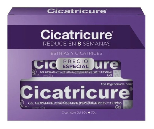 Cicatricure Pack Gel Estrias Cicatrices 60g + 30g