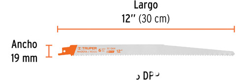 Blíster Con 2 Seguetas Sierra Sable 12 6 Dpp P/madera 10789