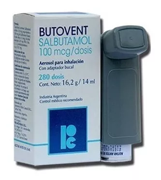 Butovent Inhalador 280 Dosis (salbutamol) | Cuotas sin interés