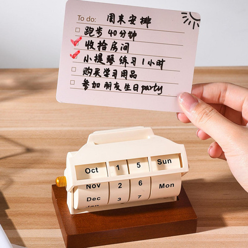 Calendario De Mesa Con Tapa, Calendario Con Tarjeta