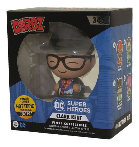 Funko Dorbz Clark Kent #345 Hot Topic Sticker Exclusivo