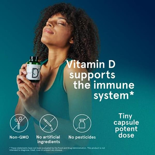 Puori Vitamina D3 2500 Ui Con Aceite De Coco 120 Cápsulas