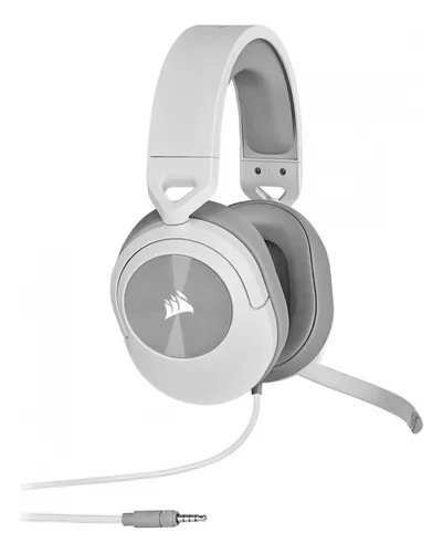 Corsair Audífonos Gamer Hs55 Stereo Alámb 1.8m 3.5mm Blanco
