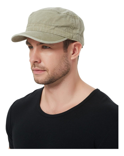 Driono Flat Top Baseball Cap - Sombrero De Golf Estilo Milit