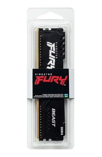 Memoria Kingston 8gb Ddr4 3200mhz Fury Beast Black Cl16