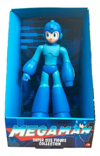 Boneco Mega Man Grande Articulado Action Figure Vinil Caixa
