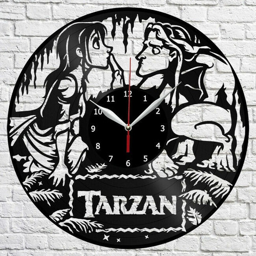 Reloj Corte Laser 2862 Tarzan Jane Y Tarzan En La Selva