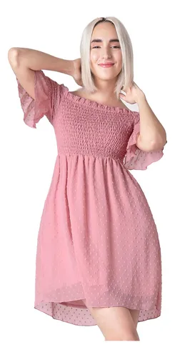 Vestido rosa casual para mujer. Porque el miércoles nos vestimos de rosa!