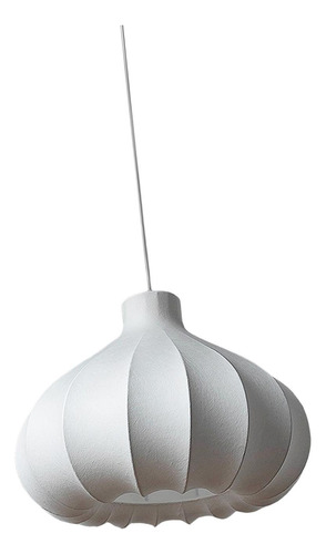 Lámpara De Techo Con Pantalla De Seda Estilo Luces Blancas