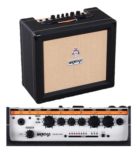 Amplificador Orange Crush 35rt Stock Colores + Rocker Music