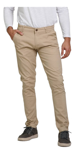 Pantalón Chino Hombre Brooksfield Gabardina Slim Fit 5505b