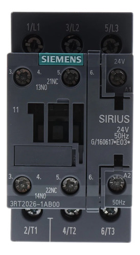 Contactor Siemens Sirius Innovations 3p 25a Bob24vac 1na+1nc