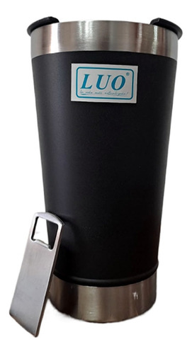Vaso Térmico Cervecero Luo Negro Lisa