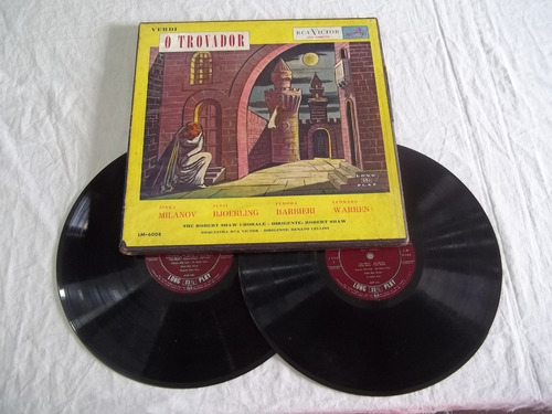 Lp Vinil Box Duplo - Verdi O Trovador - Robert Shaw Chorale