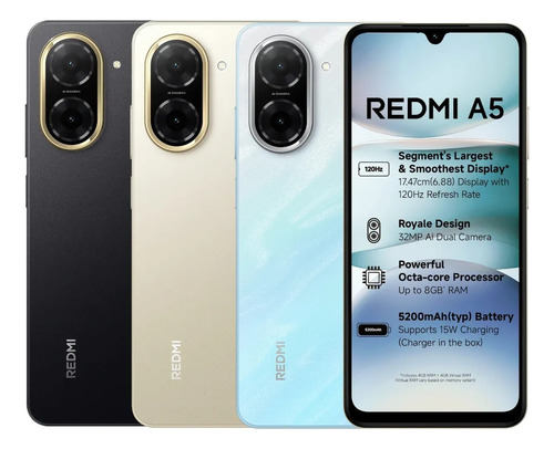 Celular Xiaomi Redmi A5 Dual Sim 128gb 4gb Ram Global