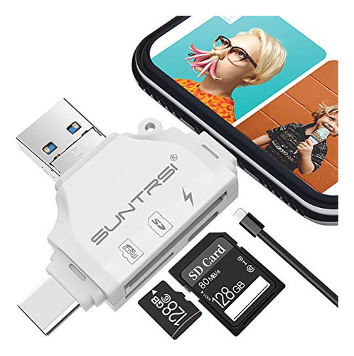 Sd/micro Sd Card Reader For iPhone/iPad/android/mac/computer