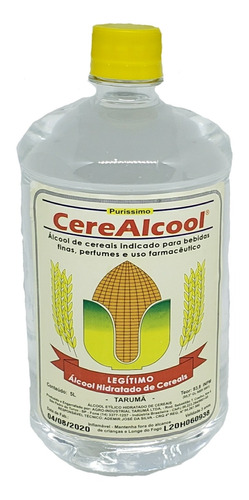 Álcool De Cereais - Cerealcool - 1 Litro