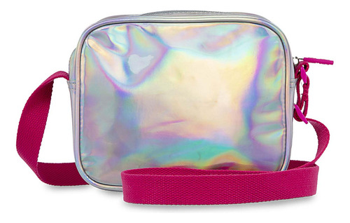 Bolsa Crossbody Cloe Girls Para Niña Con Charm Color Plateado