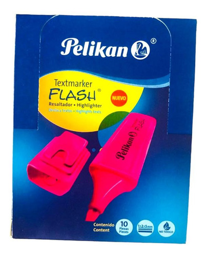 Marcatextos Pelikan Flash Caja 10 Piezas Marca Textos 