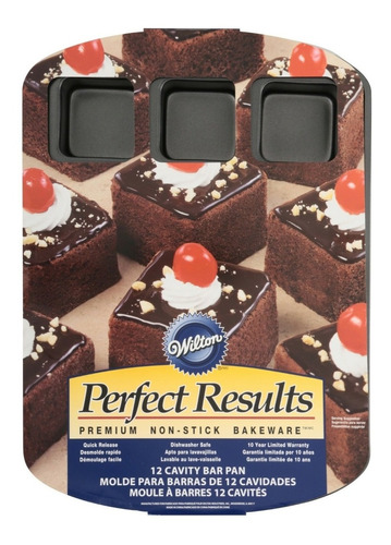 Molde Antiadherente Brownies X12 Cavidades - Wilton