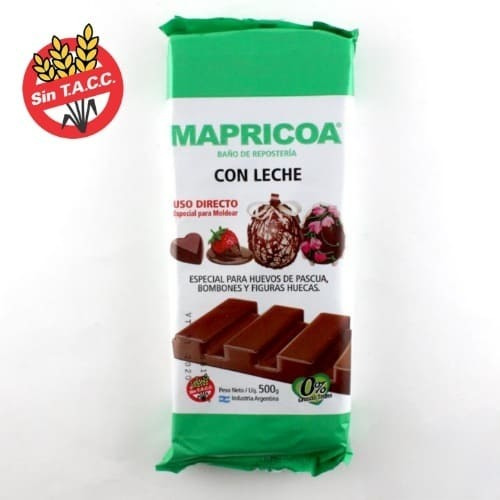 Chocolate Mapricoa Tableta Con Leche X500gr - Cotillón Waf