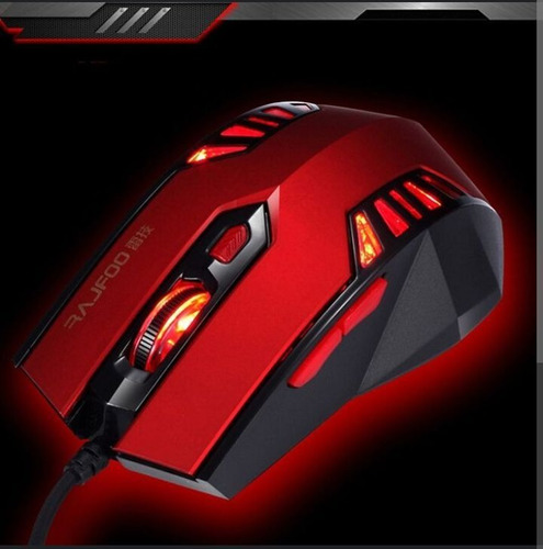 Mouse Gamer Con Teclas De Regresion, Emision De Luces Rojas