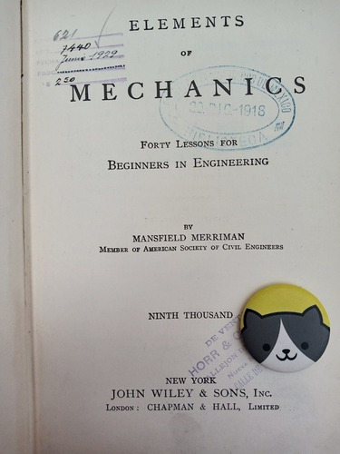 Libro Elements Of Mechanism Merrill 116j6