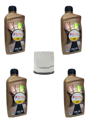 Kit Cambio Aceite Para Renault Scala 1.6 Aceite 5w30 Total