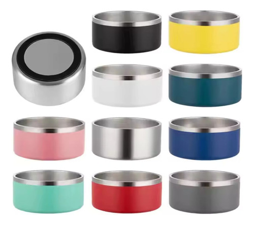 Plato Para Mascota Acero Inoxidable Doble Capa 32 Oz