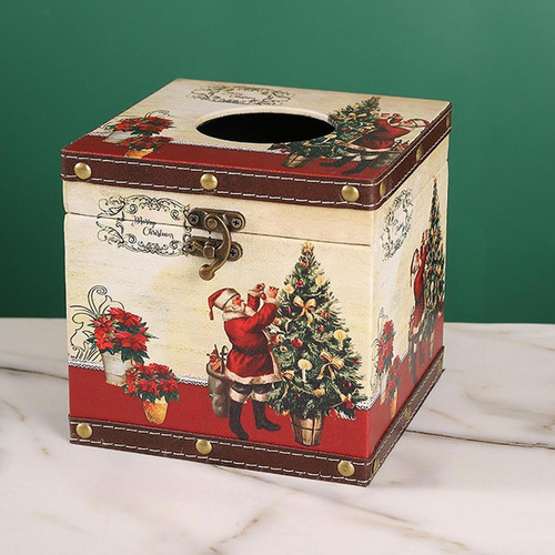 Caja De Pañuelos Navideña, Porta Árbol De Navidad