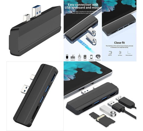 Adaptador Universal Usb Hub Usb 3.0 Para Surface Pro 3 5 .