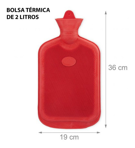 Bolsa Termica Agua Caliente Funda Para Dormir 2 L Calentador
