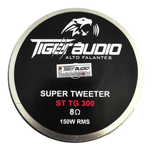 Kit 12 Super Tweeter Tiger Áudio St300 150 Wrms 8 Ohns Preto