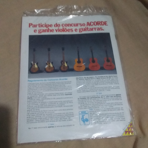 Revista Acorde Curso Prático De Violão E Guitarra Nova Num.6