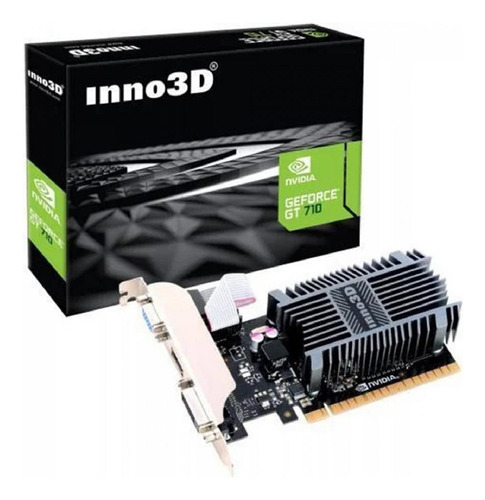 Placa De Vídeo Inno3d Gt 710, 2gb, Sddr3, 64bit