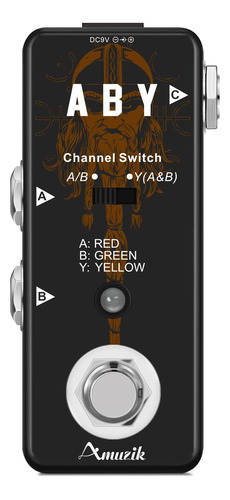 Amuzik Aby Switcher Box Guitar Pedal Aby Line Selector Audio