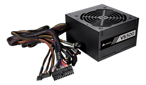 Fuente de poder para PC Corsair VS Series VS500 500W black 127V