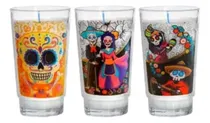 Comprar Veladoras Vaso Grande Ofrenda Dia De Muertos Halloween 3 Pzs