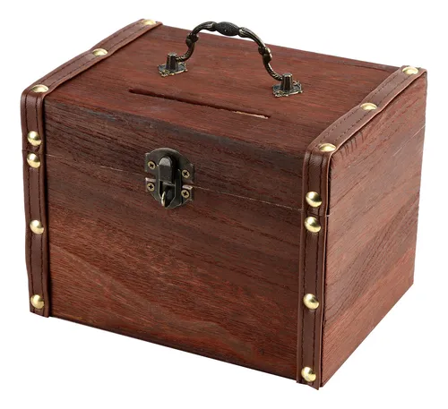 Caja Fuerte De Madera K Iggy Bank De Madera Con Cierre