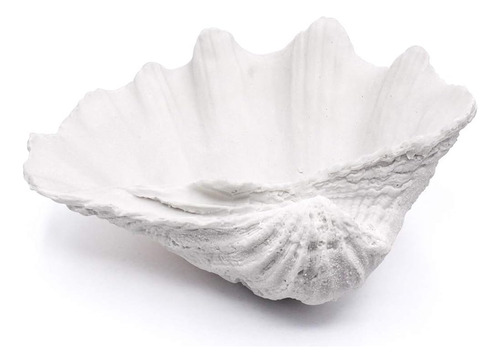 Aliwiner Seashell Bowl Resin Large Clam Shell Decor Nautical