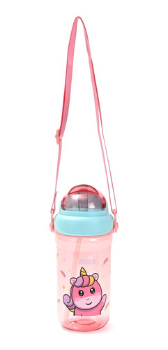 Botella De Agua Infantil Con Cuerda 400ml Skora Vaso Escolar