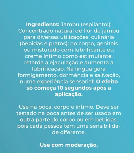 Concentrado De Jambu Tremidão 5ml