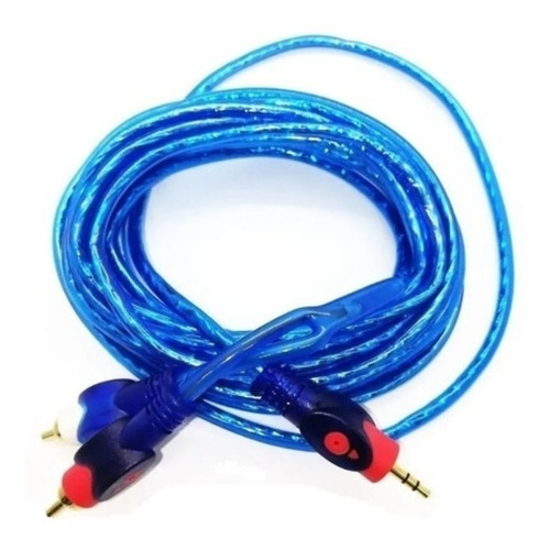 Cable Audio Mini Plug Rca Premium Mallado Reforzado 1.5 M