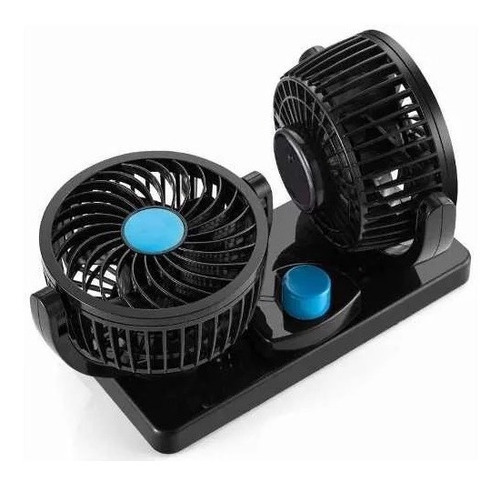 Imagen 2 de 7 de Ventilador Mini Doble 12v 24v 5 Aspas Oregon 4 PuLG Auto 4x4