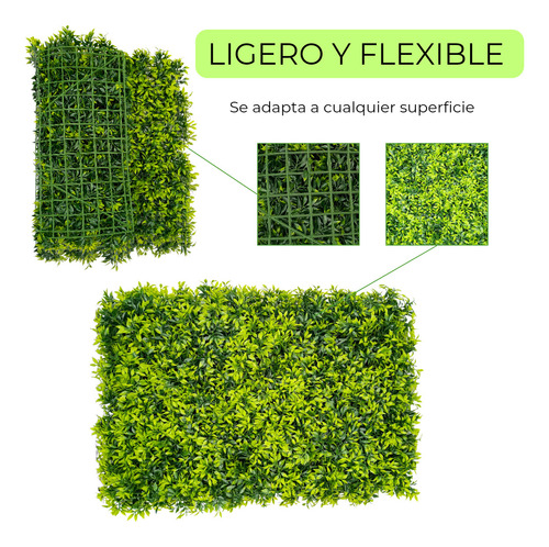 Jardin Vertical Artificial Panel Verde Cesped X30u Decorar