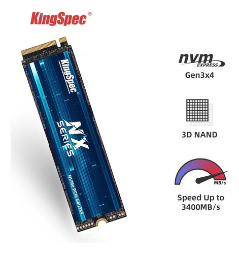 Disco Sólido Ssd Interno Nvme Kingspec Nx-256 2280 256gb