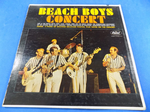 The Beach Boys Concert Vinilo Lp Usa Mono Gatefold Rock 1964